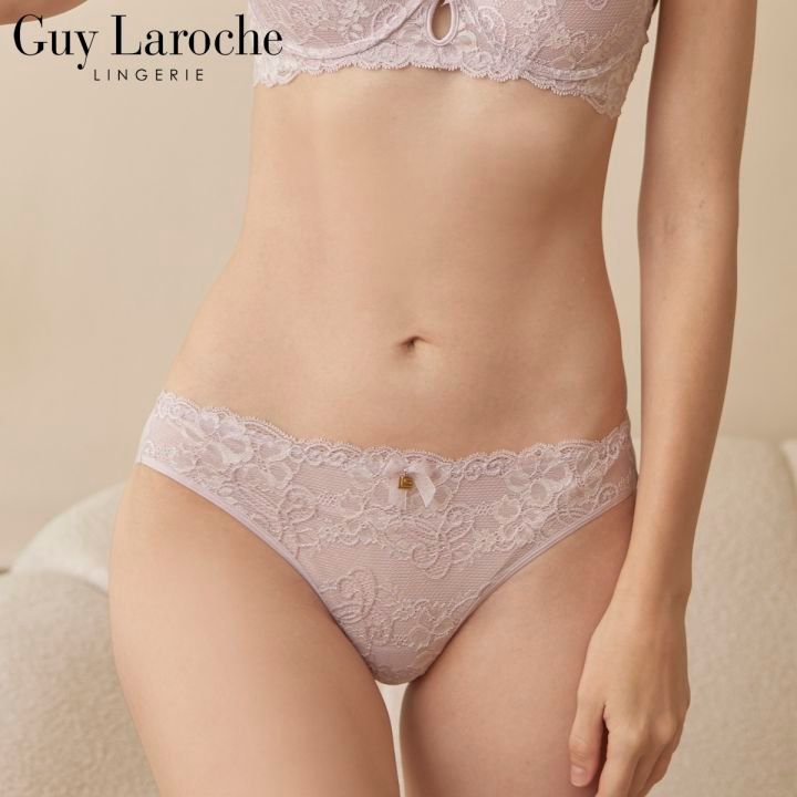 Guy Laroche Lingerie กางเกงใน ทรงบิกินี่ ลูกไม้ กีลาโรช Underwear Bikini GU3M52