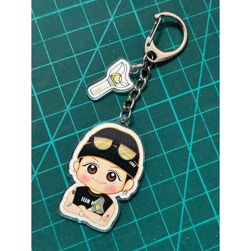 GOT7 : Keychain + PIN Lightstick + Sticker Fanart