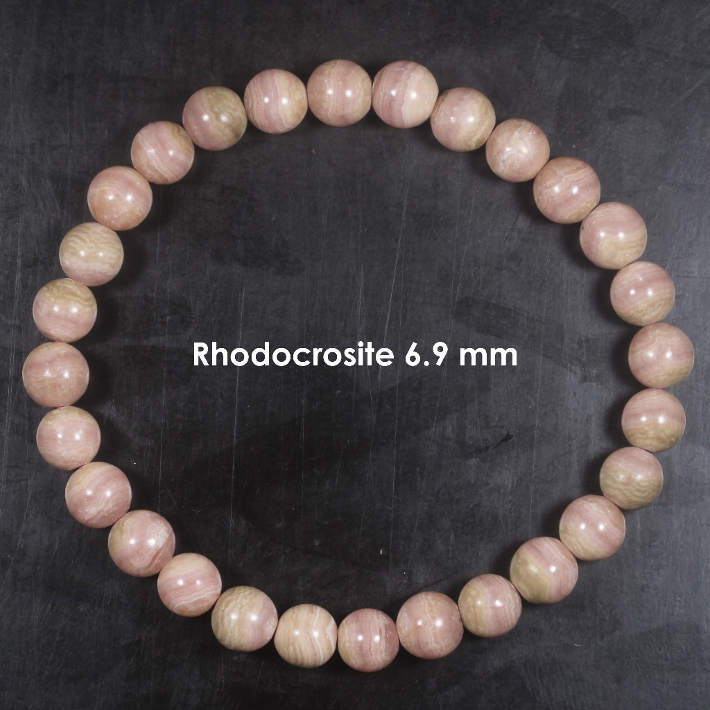 Natural Rhodocrosite 6.9mm