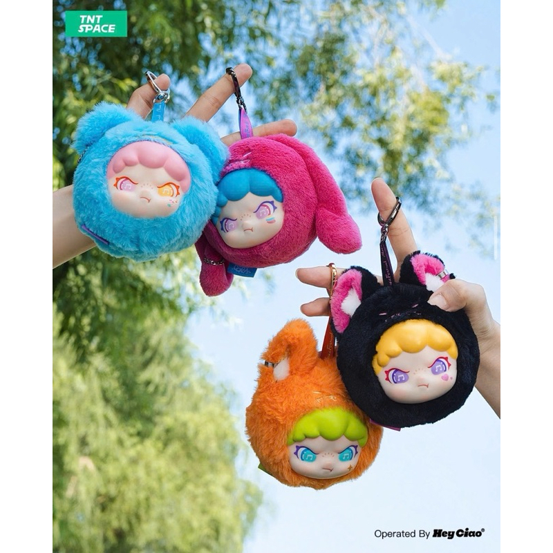 (Live/วีดิโอลด100฿) กล่องสุ่มพวงกุญแจ DORA Music Festival Vinyl Plush Pendant Blindbox : TNT SPACE