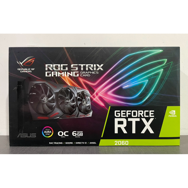 VGA (การ์ดแสดงผล) ASUS ROG STRIX RTX2060 O6G GAMING 6GB GDDR6 (มือสอง) ประกันร้าน 3เดือน ( แรร์ไอเทม