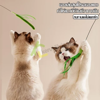 Harmcat ของเล่นแมว Cat Toy ไม้ตกแมว พร้อมขนนก ไม้ล่อแมวสปริง ของเล่นสัตว์เลี้ยง ไม้แมวหางยาว ทนทาน ไม่หัก