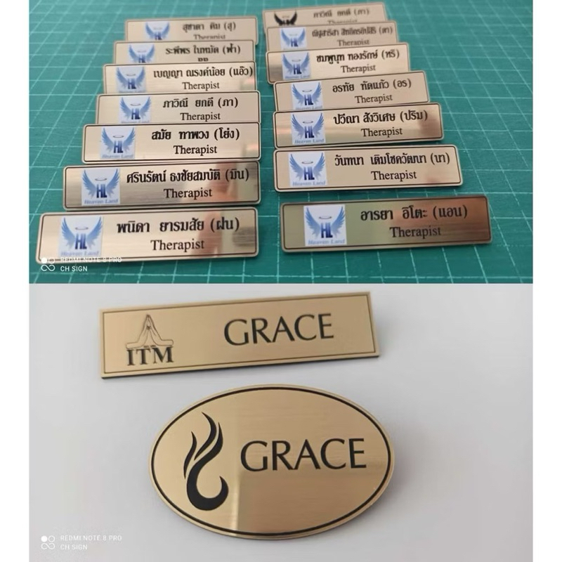 เเผ่นโรว์มาร์ค/เเผ่นอะครีลิคสองสี /แผ่นแกะสลัก ขนาด 30x60cm,ทำป้าย ทำตัวอักษร