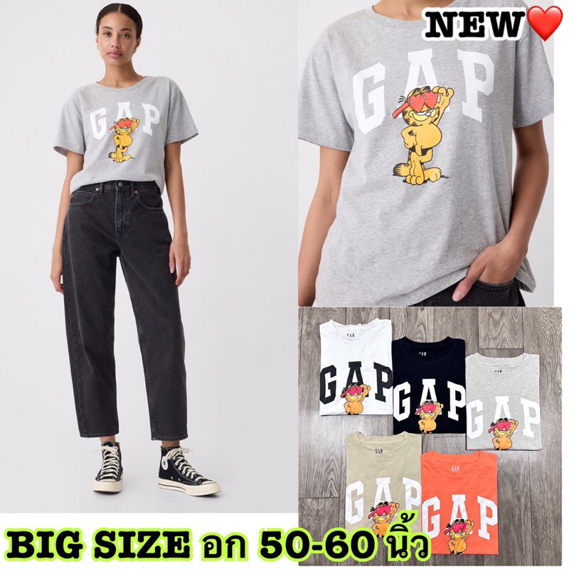 เสื้อยืด oversize จัมโบ้ อก 50-60” ลายน้องแมวส้มgp
