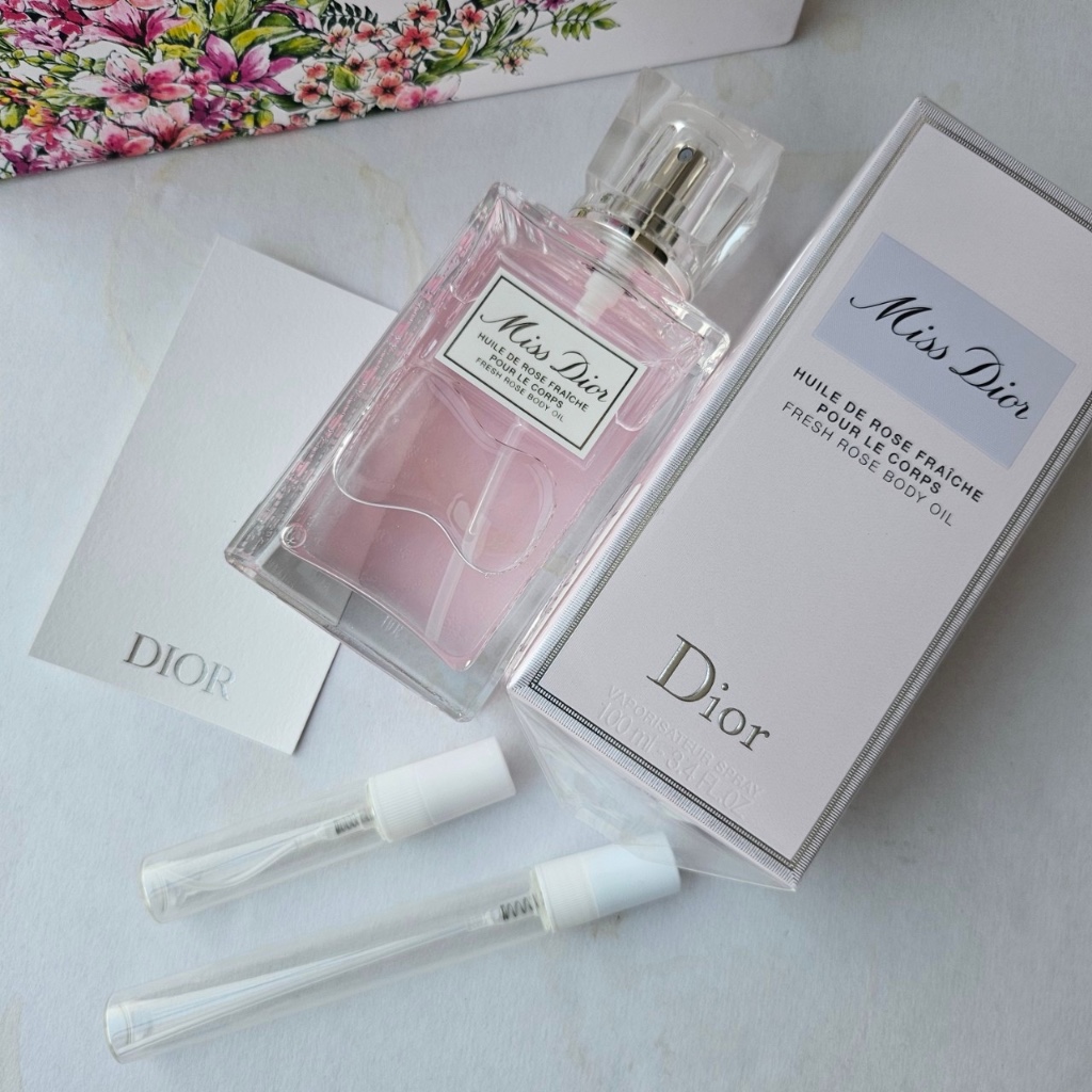 ออยทาผิว ดิออร์ แบ่งขาย Miss Dior Fresh Rose Oil ออยล์ทาตัว ออยดิออร์ ของแท้ ฉลากไทย หอมมาก แบ่งขาย