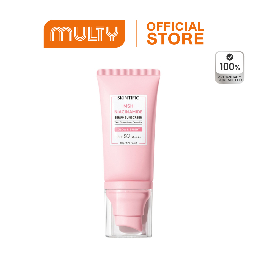 Skintific Msh Niacinamide Serum Sunscreen Glow & Bright Spf50+Pa++++ 50 g. กันแดด