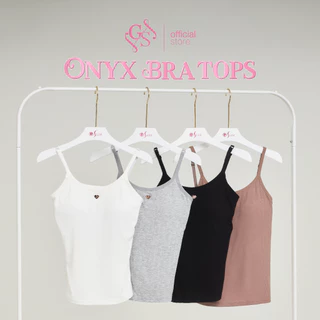 GOSLIM เสื้อสายเดี่ยว พร้อมบราในตัว SIMPLE BRA TOPS รุ่น ONYX BRA TOPS ผ้านุ่ม กระชับเนื้อด้านข้าง