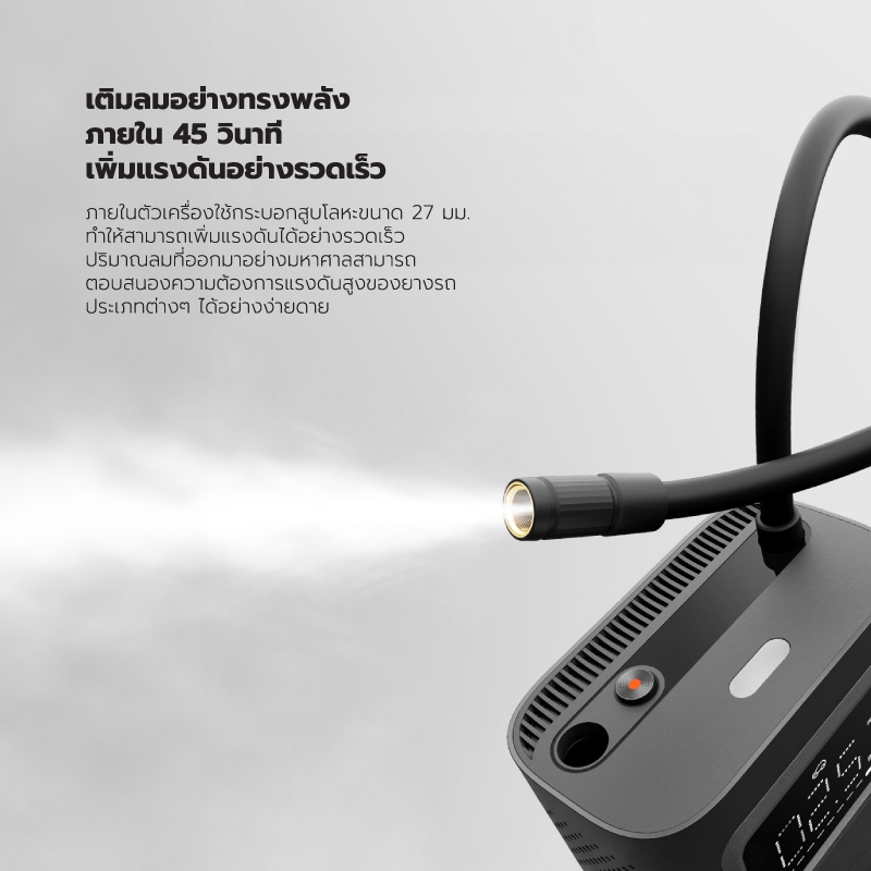 Mijia Portable Air Pump 2 Pro เครื่องสูบลมไฟฟ้าพกพา รูปที่ 3