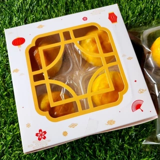 ขนมเปี๊ยะไส้ถั่วกวนล้วน แป้งนุ่ม หอมควันเทียน.