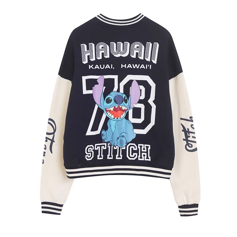 Stitch Varsity baseball 🫧 เสื้อเบสบอล Stitch 626 งานแท้ 💯% (TS390)