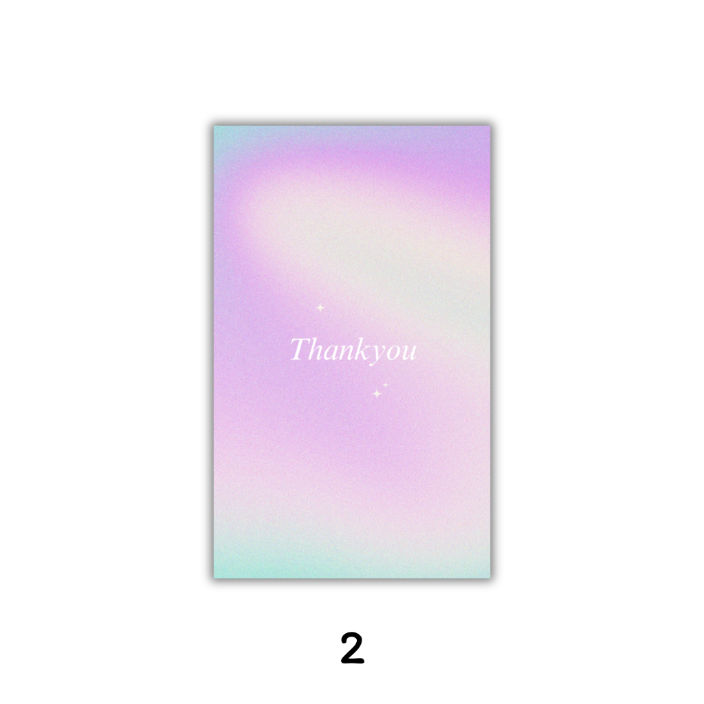 [1แพ็ค/10แผ่น] กระดาษรองสินค้า การ์ดขอบคุณลูกค้า thankyou