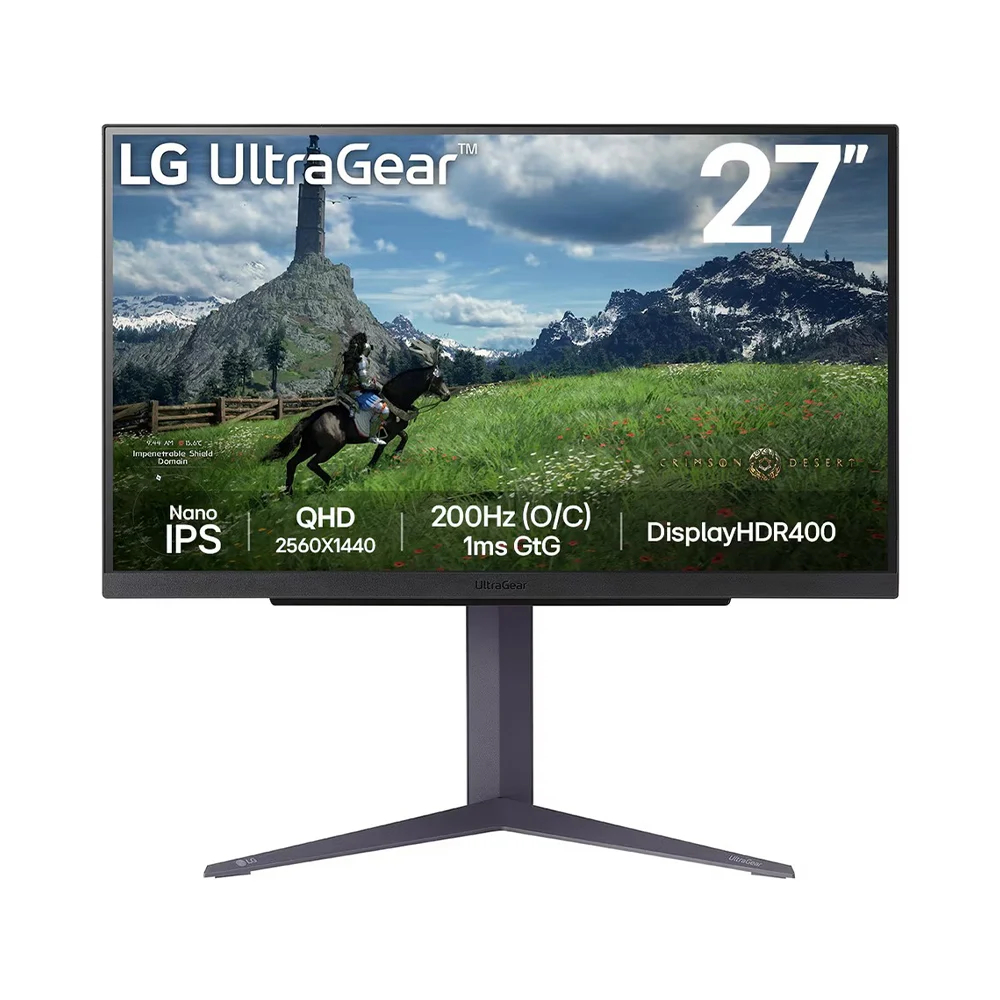 จอมอนิเตอร์ LG 27GS85Q-B.ATM Gaming Monitor (Nano IPS 2K 180Hz)