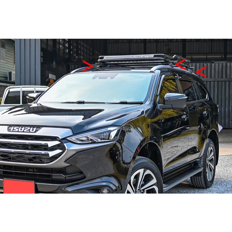 ขา rack ขาแร็ค MUX 2014-2020 , MUX 2021-2024 ครบชุด Brand Rhino แข็งแรงมาก (รุ่นมีราวหลังคา)