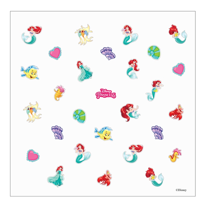 Disney(ดิสนีย์) Princess สติ๊กเกอร์ติดเล็บ แผ่นล่ะ 9 บาท