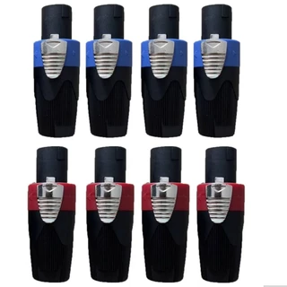 (ราคา2-10ตัว) PT SHOP สเป็คคคอนตัวผู้ สีน้ำเงิน-สีแดง สปิกคอนสำหรับเข้าสายลำโพง วัสดุเกรดดี ทนต่อความร้อน สวยแข็งแรงได้