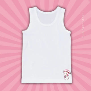 เสื้อซับในเด็กหญิง เสื้อกล้ามเด็ก ลายการ์ตูน แมวมารี s-3xl 10-50 กก. ผ้านุ่ม ไม่ขึ้นเม็ดขุย #เสื้อกล้าม