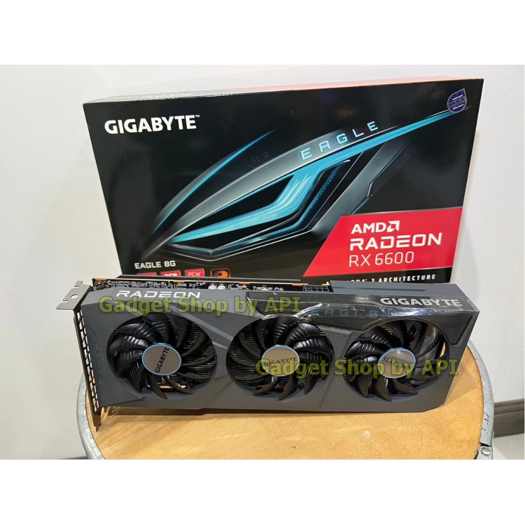 การ์ดจอ AMD RX 6600/8GB GIGABYTE EAGLE  ส่งจาก กทม. มือสอง*** สภาพใหม่มาก 98%  กล่องตรง SN