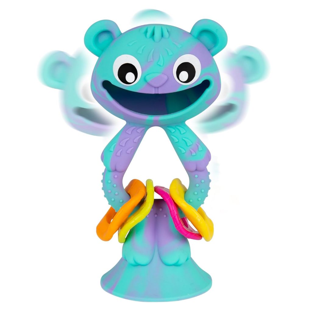 Playgro Wobble Buddy Rattle Bear ของเล่น ยางกัด เสริมสร้างพัฒนาการ — صورة 3