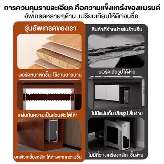 ALOVE โต๊ะทำงาน โต๊ะคอม โต๊ะหนังสือ โต๊ะบอส โต๊ะทำจากไม้เนื้อแข็ง ลิ้นชักพร้อมตัวล็อค 120/140CM