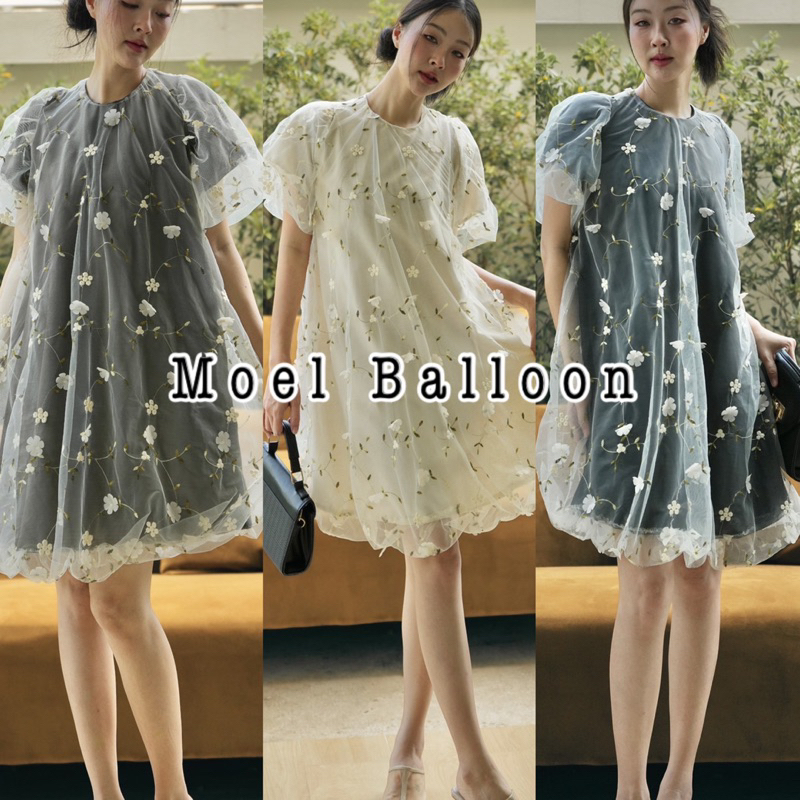 Moel balloon dress (890.-) คอลเลคชั่นที่อัดแน่นด้วยความน่ารักกับน้องบอลลูนมินิเดรส