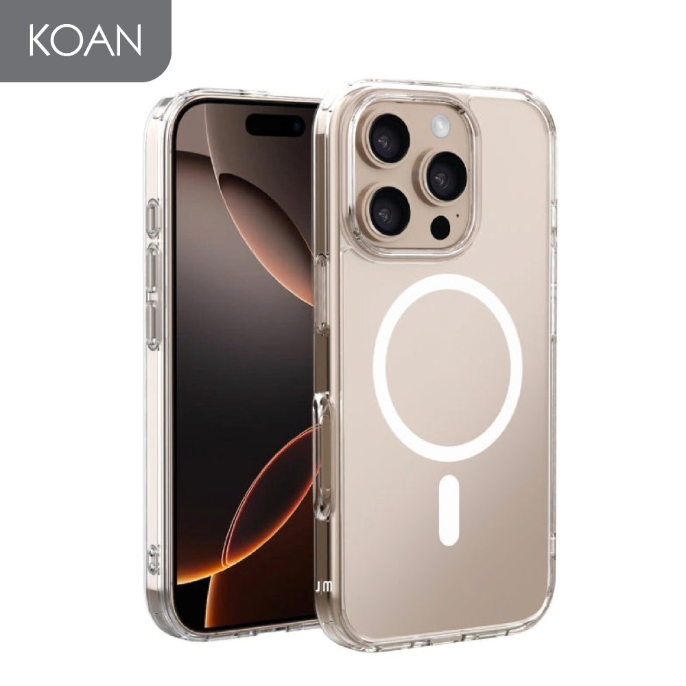 เคสมือถือ Just Mobile TENC Air Cushions for iP 16 Pro / 16 Pro Max - Crystal Clear and Film
