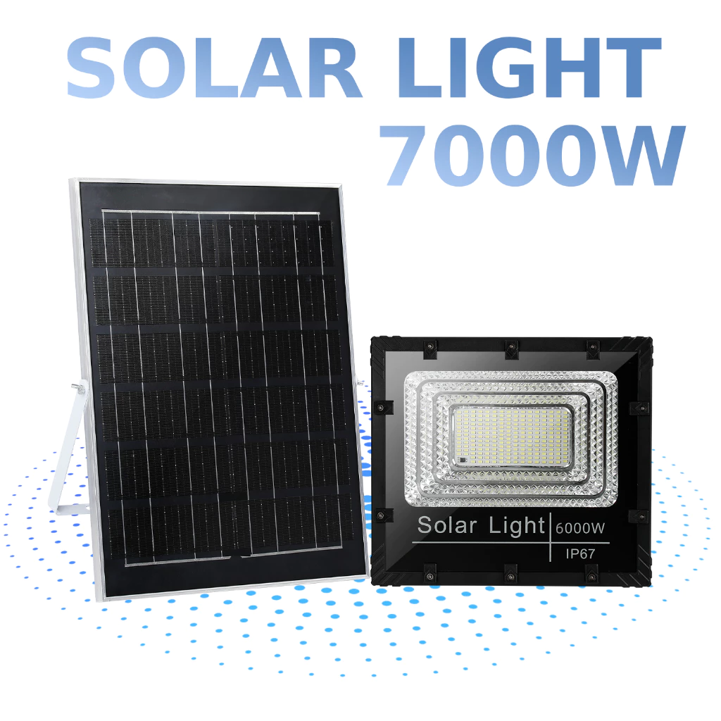 แบบใหม่ JP-350w - JP-7000w ไฟโซลาเซลล์ ตัวโคมใหม่ ไฟพลังงานแสงอาทิตย์ พร้อมแผงโซลาเซลล์ พร้อมส่ง รุ่นอัพเกรด
