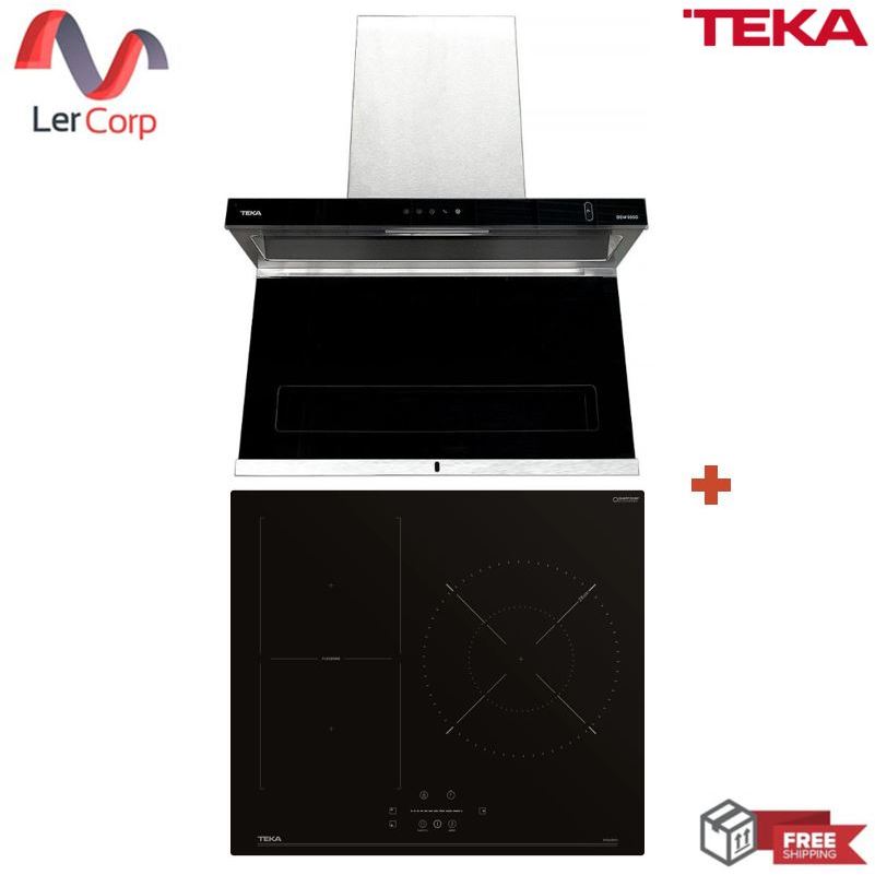 (Teka) เครื่องดูดควัน DSW 995 G+ เตาไฟฟ้า Induction IBF63210 SSS BK (VI3)