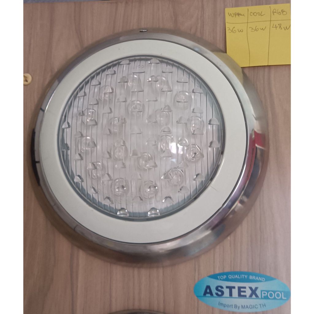 ไฟสระว่ายน้ำ UNDERWATER POOL LIGHT 36W 30 CM STAINLESS STEEL COOL /WARM - ASTEX