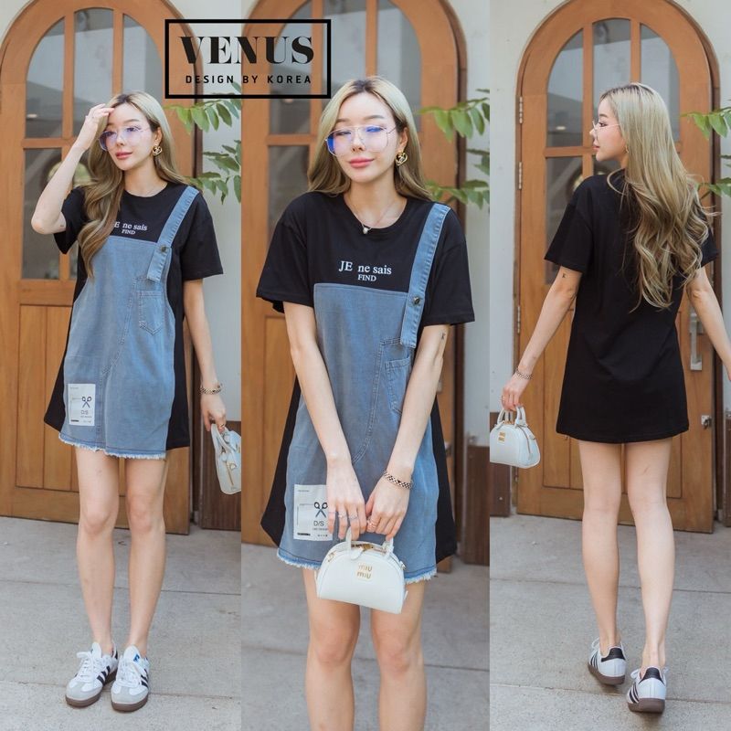 Jeans SGL 1Side Patch Cotton Dress