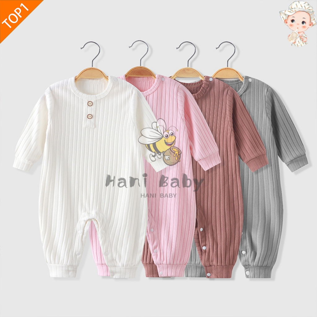 ชุดบอดี้สูทเด็ก ชุดนอนเด็กน่ารัก แบบนิ่ม ใส่สบาย ระบายอากาศ สีพื้น