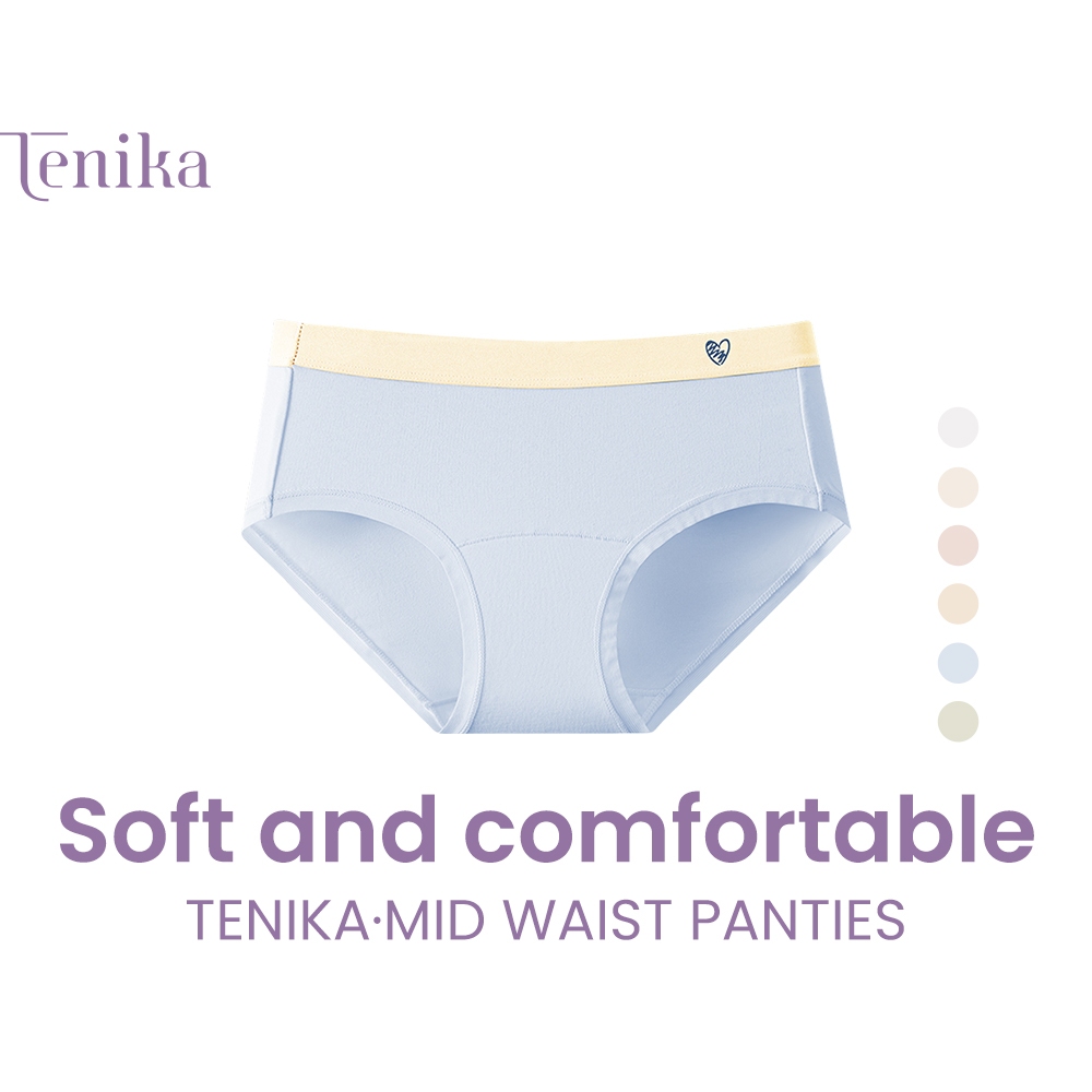 TENIKA กางเกงในผู้หญิง ฝ้าย ใส่สุดสบาย ยืดกระชับ คืนตัวดี ผ้านิ่มใส่สบาย ระบายอากาศได้ดี