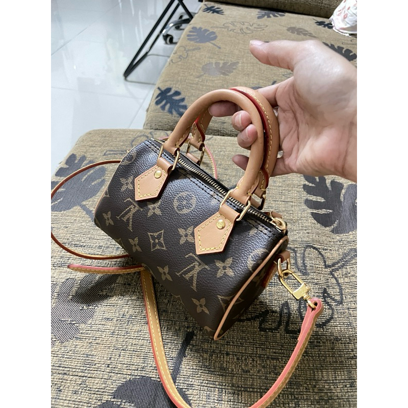 LOUIS VUITTON SPEEDY NANO #หลุยส์วิตตองนาโนมือสอง 6.5"x5"x3"