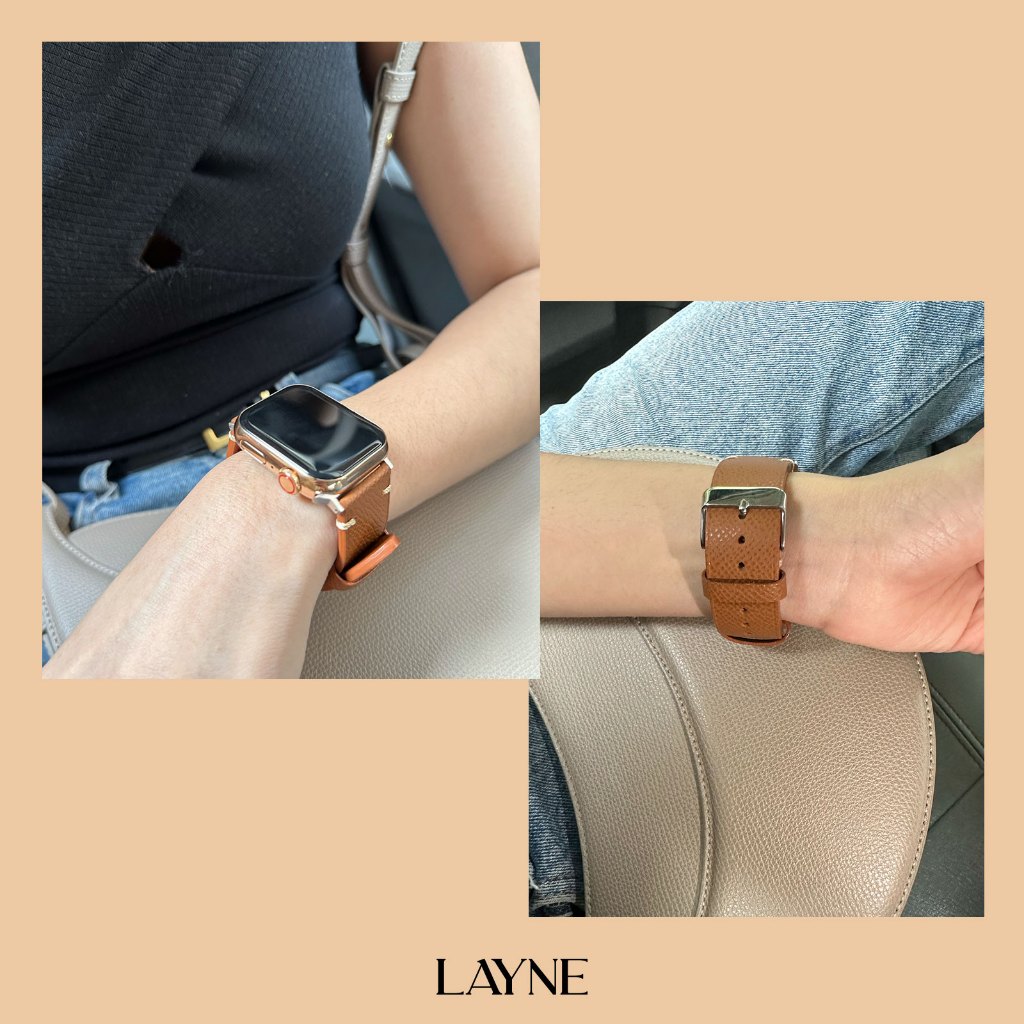 Epsom Leather Straps for Apple Watch สายนาฬิกาสำหรับแอปเปิ้ลวอชทุกรุ่น หนังวัวแท้ 100% Ultra/SE/10/9/8/7/6/5/4/3/2/1