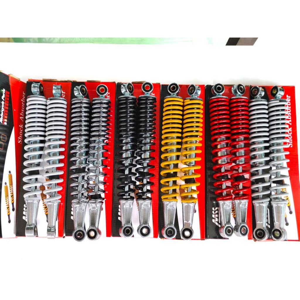 โช๊คหลัง Wave110 เก่า/100S/W125 แกนใหญ่ ความยาว 340 มิล โช้คน้ำมัน