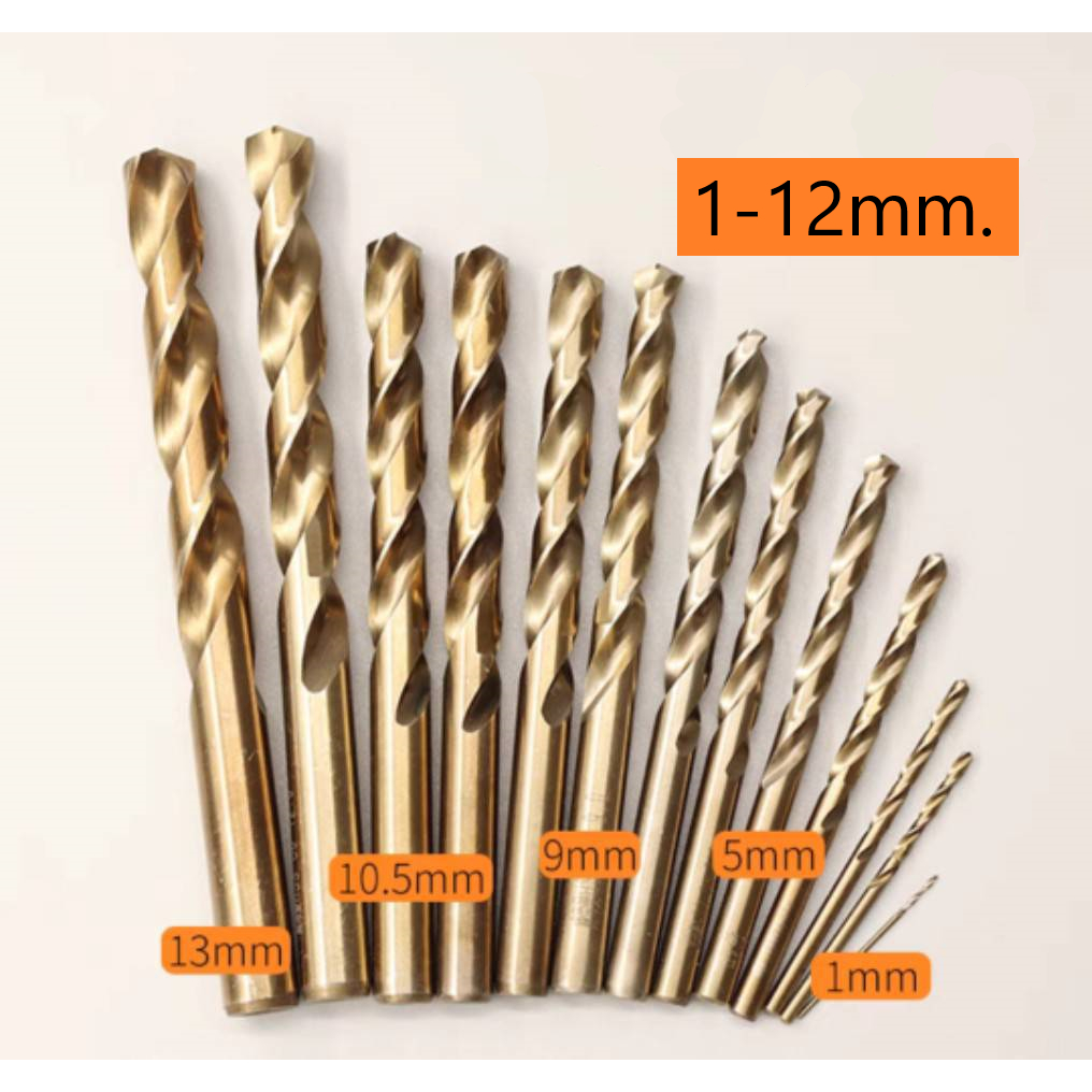 ดอกสว่าน สำหรับเจาะสแตนเลส มี1-5.5 mm. (1ดอก)