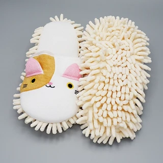 (เหลือรุ่นหุ้มข้อ) รองเท้าถูพื้น ไมโครไฟเบอร์ รองเท้าslipper*ส่งคละลาย*
