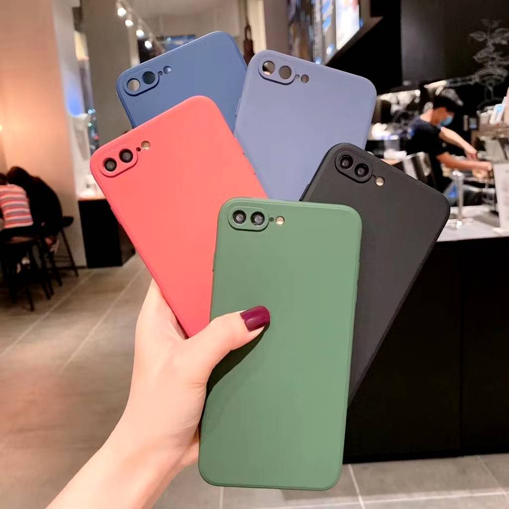 เคส TPU กันกล้องกำมะหยี่ สำหลับ [ไอโฟน] i6 i6+ i7 i7+ i8 i8+ iSE 2020