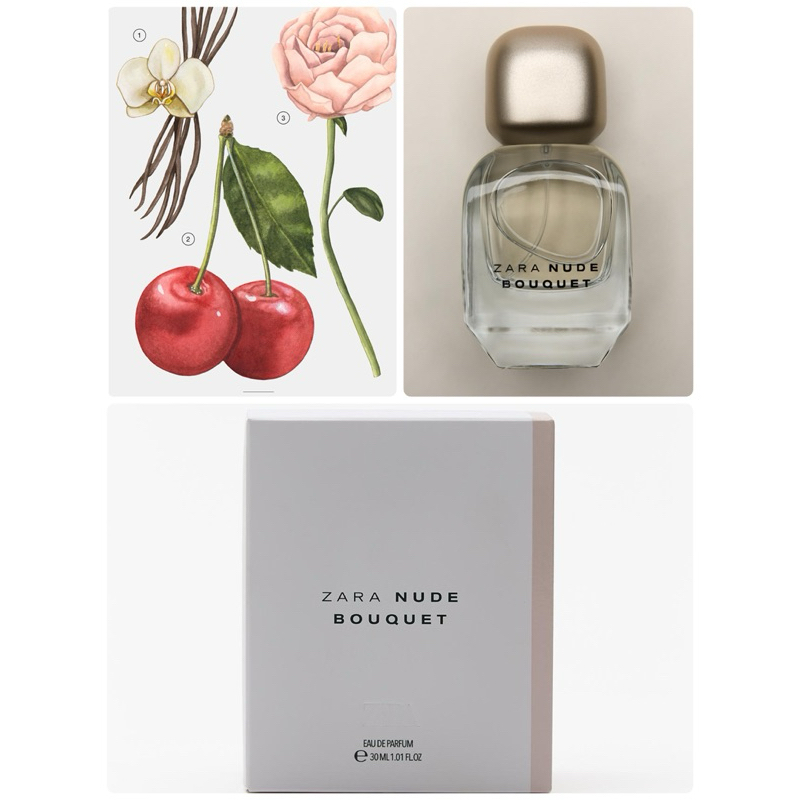 น้ำหอมซาร่ากลิ่น Cashmere Rose Nude Bouquet ขนาด 30ml 100ml