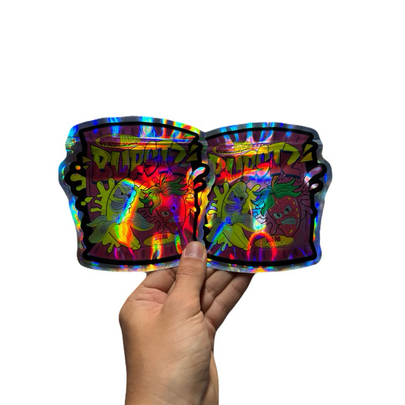 High Quality Mylar Zip Bag Packaging StrawNana Burstz Smell Proof Water Proof