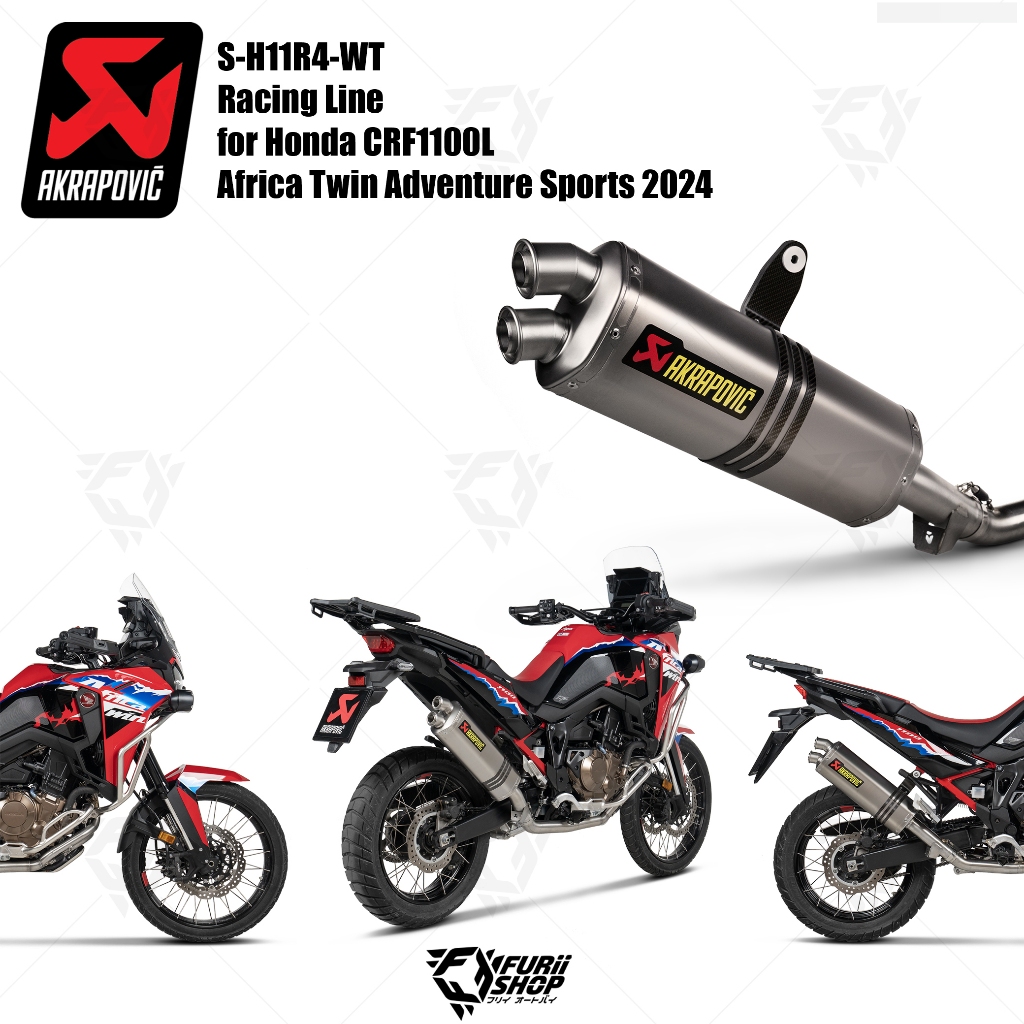 ท่อแต่ง Akrapovic Exhaust Racing Line (Titanium) - 2 Holes HONDA CRF1100L AFRICA TWIN 2024