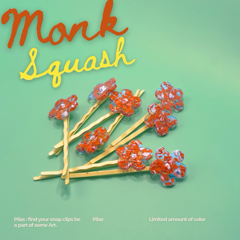 Monk squash กิ๊บแฮนด์แมด ศิลปะที่ใส่ได้จริง
