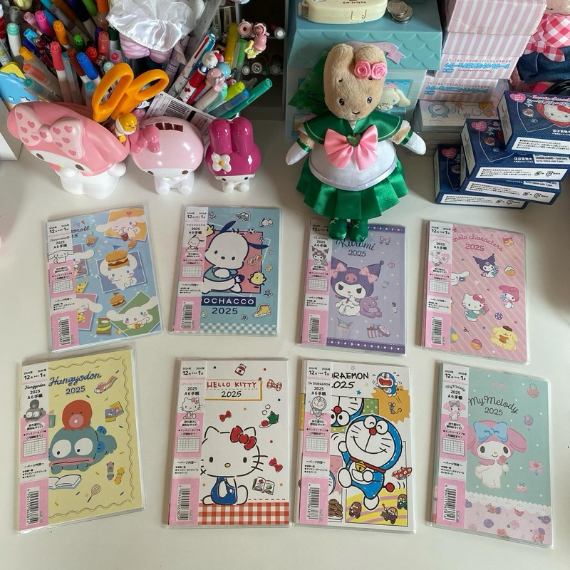 พร้อมส่ง แพลนเนอร์ 2025 สมุด planner ปี 2025 ลาย sanrio น่ารักมากๆค่ะ