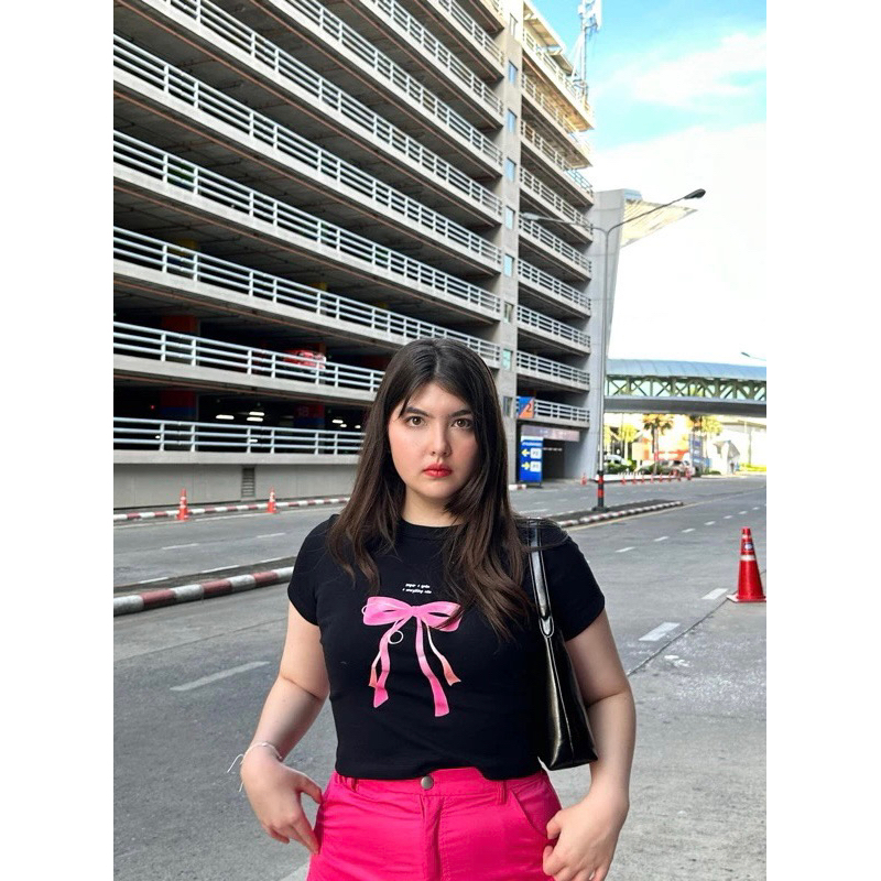 เสื้อเบบี้ที ลายโบว์ 🌻Curve G 🌻