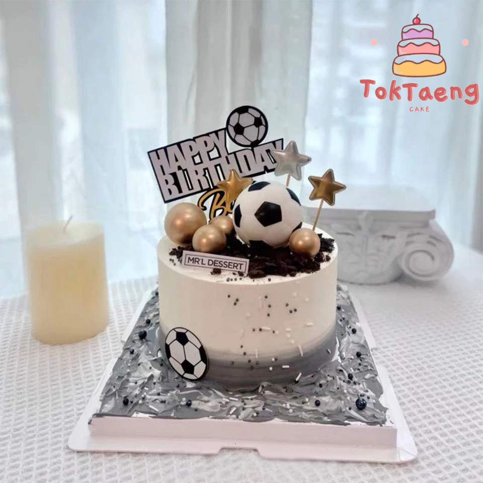 ลูกบอล ป้ายลูกบอล ลูกฟุตบอล แต่งเค้ก 442 1335 1299  027 1409 553 2805 2806 2807 2808 - รูปที่ 4