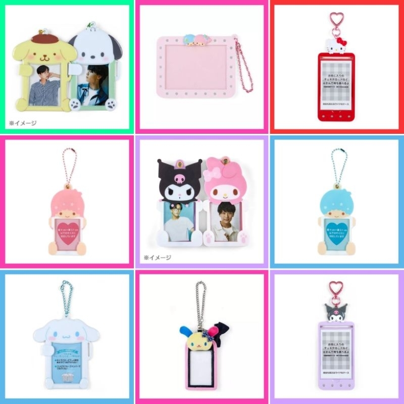 🤎 แท้ 100% พวงกุญแจใส่รูป Sanrio keychain charm ❤️ พวงกุญแจ Sanrio