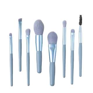 ชุดแปรงแต่งหน้า Makeup Brush แปรงเครื่องสําอาง ขนแปรงนุ่มปลอดภัยไม่แพ้ ชุดละ8 G2832