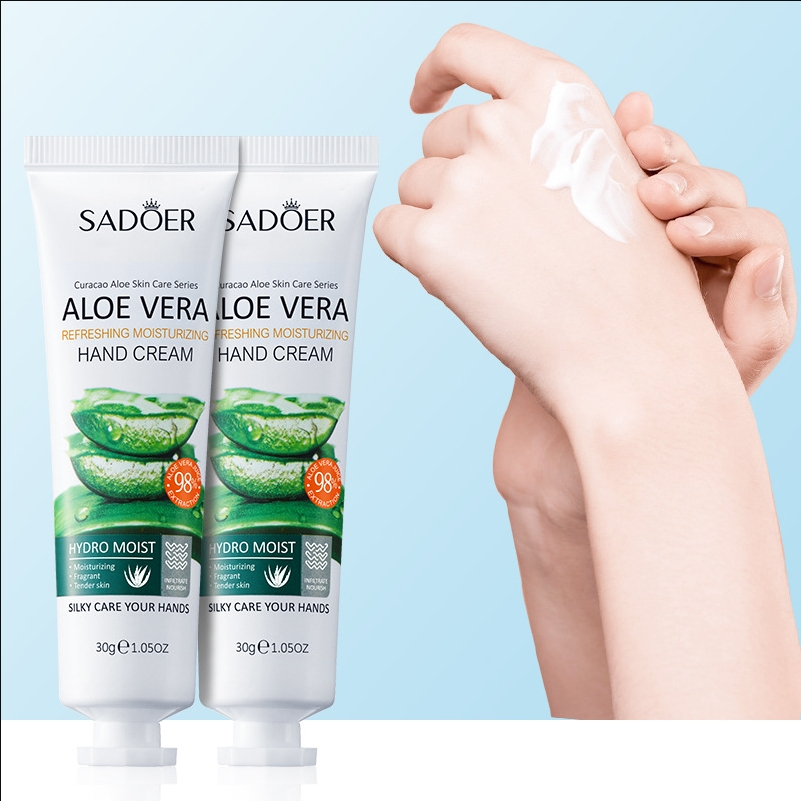 Sadoer Aloe Vera Hand Cream ครีมทามือ สูตรว่านหางจระเข้ ขนาด 30 g.