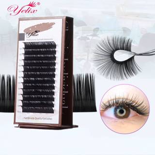 ส่งไวในไทย/ขนตา Yelix เส้นกลม สีดำ ขนตาปลอม แบบธรรมชาติ อุปก…