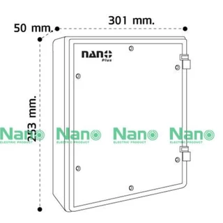 แผงไฟ Nano Plus NNP แผงไฟฟ้าพลาสติก แผงพลาสติก แผงไฟ สีขาว 301W-NNP 302W-NNP 303W-NNP 304W-NNP