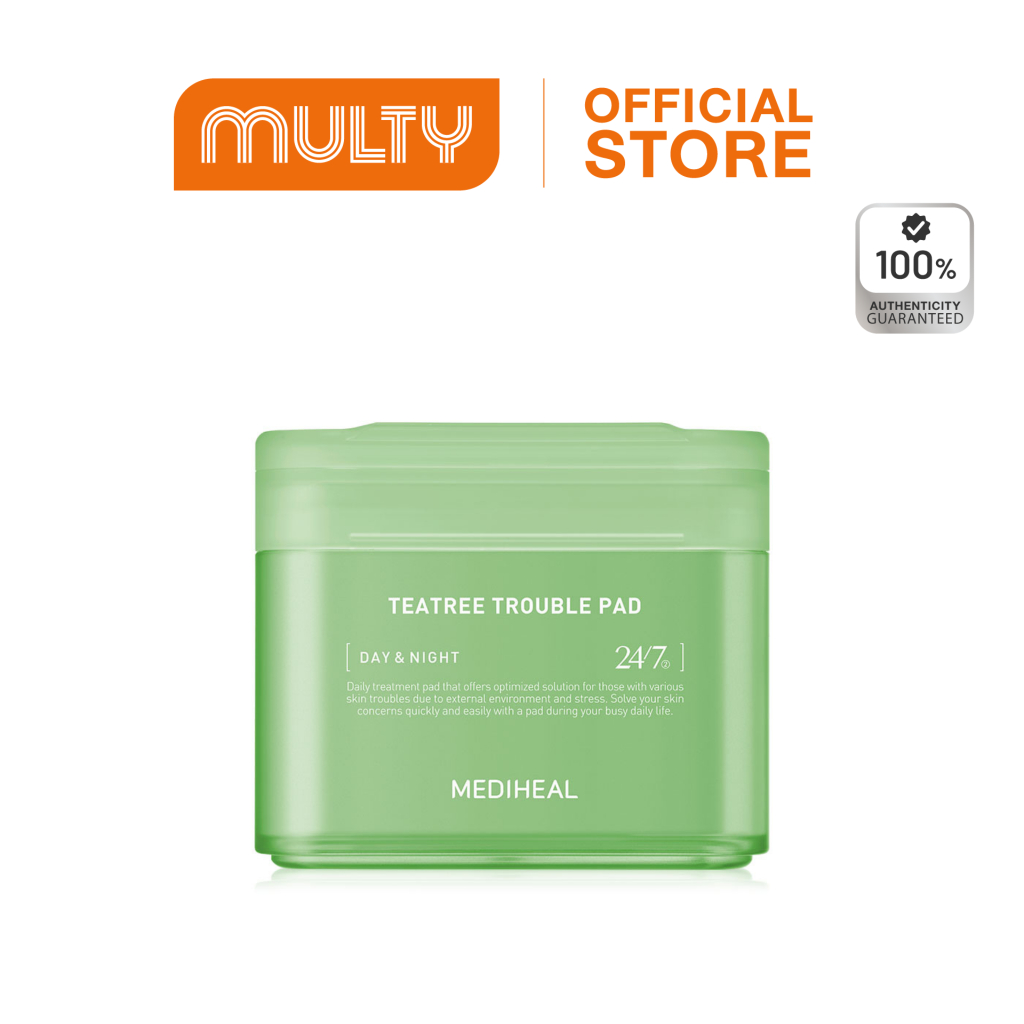 MediHeal-Teatree Trouble Pad 170 ml. แผ่นบำรุงผิวในรูปแบบ Gauze Pad จากเส้นใยธรรมชาติ